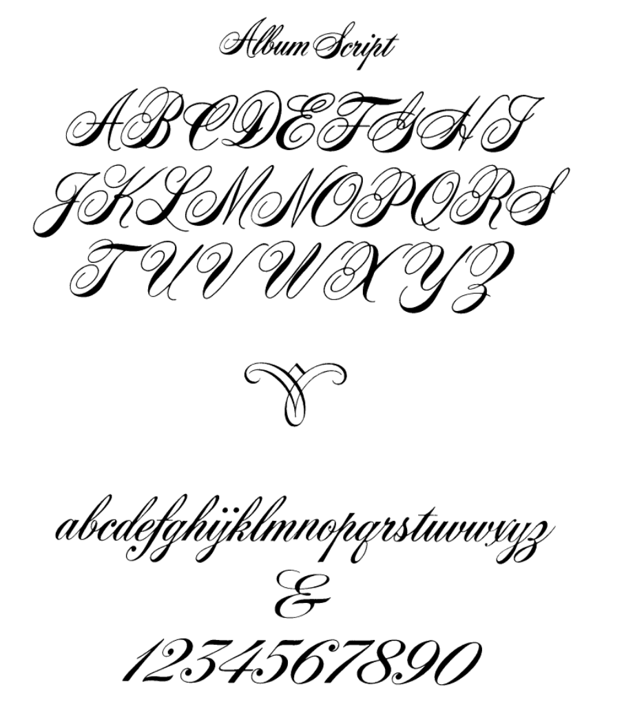 handwriting font with lines